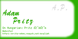 adam pritz business card